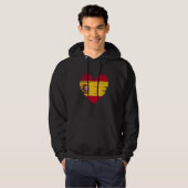 Spanien Herz Spanische Flagge Spanischer Preis Hoodie (Vorne ganz)