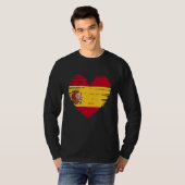 Spanien Herz Spanische Flagge Spanischer Preis T-Shirt (Vorne ganz)