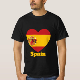 Spanien Herzenflagge T - Shirt