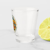 Spanien Illustration Reise Kunst Abzeichen Schnapsglas (Rechts)