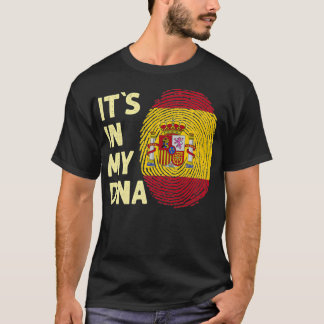 Spanien in meiner DNA Spanische Flagge Team Spanie T-Shirt