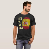 Spanien in meiner DNA Spanische Flagge Team Spanie T-Shirt (Vorne ganz)