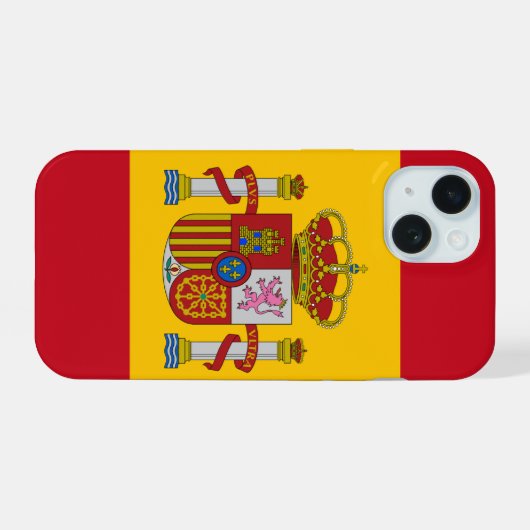 Spanien iPhone 15 Hülle (Rückseite (Horizontal))