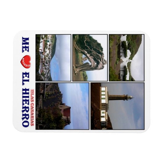 Spanien - Kanarische Inseln - El Hierro - I Liebe  Magnet (Horizontal)
