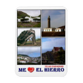 Spanien - Kanarische Inseln - El Hierro - I Liebe  Magnet (Vertikal)