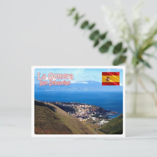 Spanien - Kanarische Inseln - La Gomera - Postkarte (Stehend Vorderseite)
