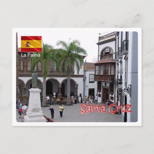 Spanien - Kanarische Inseln - La Palma - Santa Cru Postkarte (Vorderseite)