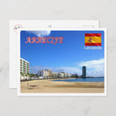 Spanien - Kanarische Inseln - Lanzarote - Postkarte (Vorne/Hinten)
