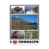 Spanien - Kanarische Inseln - Teneriffa - I Liebe Magnet (Vertikal)