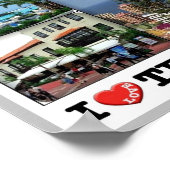 Spanien - Kanarische Inseln - Teneriffa - I Liebe  Poster (Ecke)