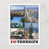 Spanien - Kanarische Inseln - Teneriffa - I Liebe  Postkarte (Vorderseite)