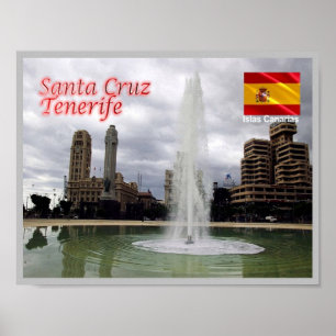 Spanien - Kanarische Inseln - Teneriffa - Santa Cr Poster