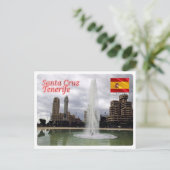 Spanien - Kanarische Inseln - Teneriffa - Santa Cr Postkarte (Stehend Vorderseite)