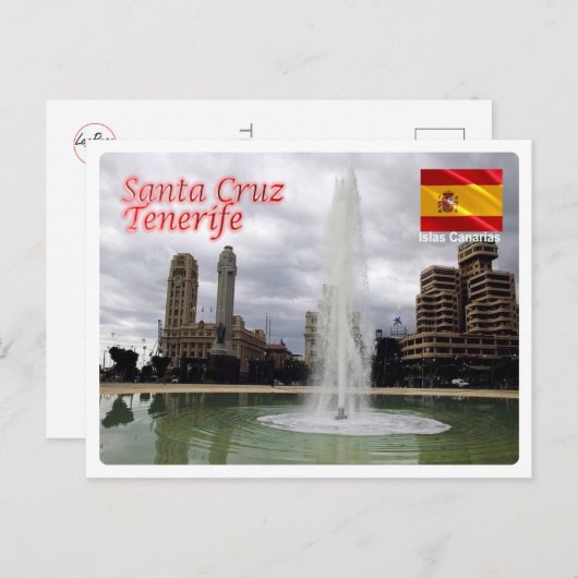 Spanien - Kanarische Inseln - Teneriffa - Santa Cr Postkarte (Vorne/Hinten)
