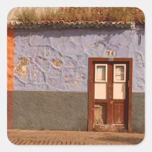 Spanien, Kanarische Inseln, Teneriffa, Villa Quadratischer Aufkleber