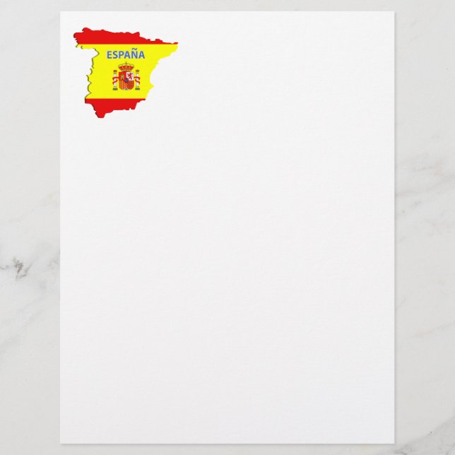 Spanien Karte (Vorderseite)