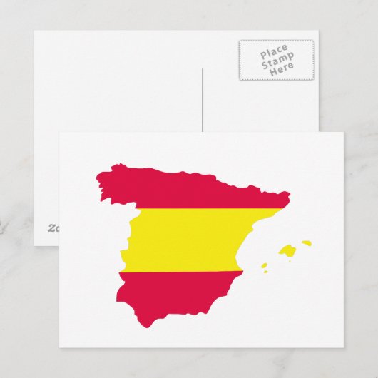 Spanien Karte (Vorne/Hinten)