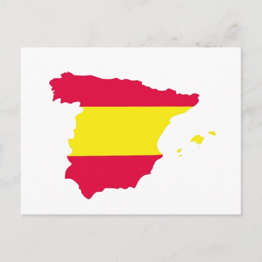 Spanien Karte (Vorderseite)