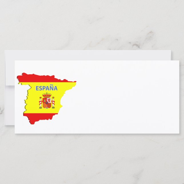 Spanien Karte (Vorderseite)