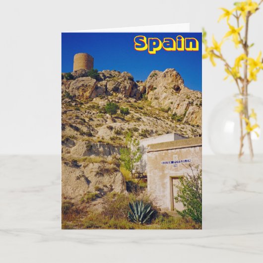 Spanien Karte (Gelbe Blume)