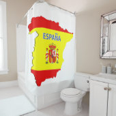 Spanien Karte Duschvorhang (Beispiel)