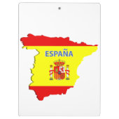 Spanien Karte Klemmbrett (Rückseite)