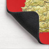 Spanien Karte Mousepad (Ecke)