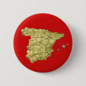 Spanien-Karten-Knopf Button (Vorderseite)