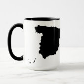 Spanien-Karten-Tasse Tasse (Links)