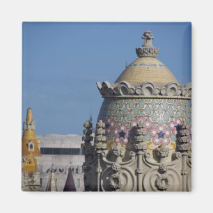 Spanien, Katalonien, Barcelona. Barcelona Dachterr Magnet