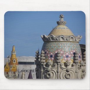 Spanien, Katalonien, Barcelona. Barcelona Dachterr Mousepad