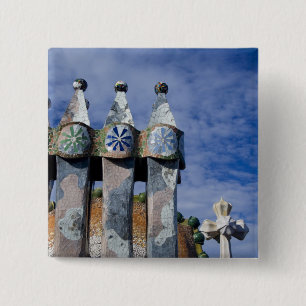 Spanien, Katalonien, Barcelona. Casa Batllo (1906) Button