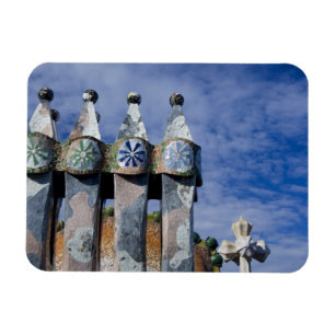 Spanien, Katalonien, Barcelona. Casa Batllo (1906) Magnet