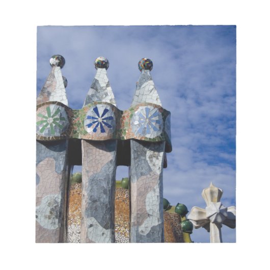 Spanien, Katalonien, Barcelona. Casa Batllo (1906) Notizblock (Vorderseite)