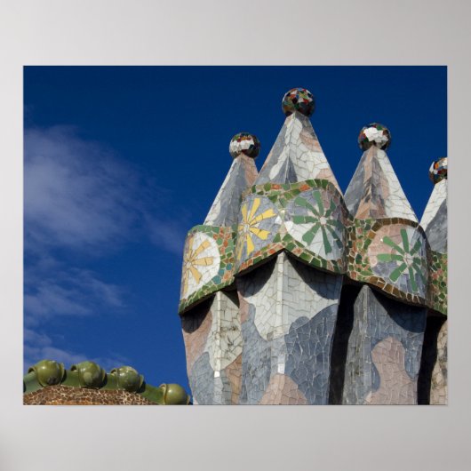 Spanien, Katalonien, Barcelona. Casa Batllo (1906) Poster (Vorne)