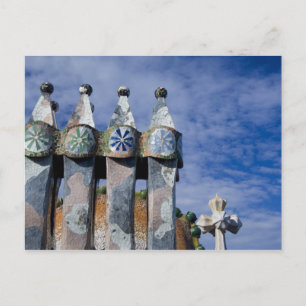 Spanien, Katalonien, Barcelona. Casa Batllo (1906) Postkarte