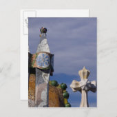 Spanien, Katalonien, Barcelona. Casa Batllo (1906) Postkarte (Vorne/Hinten)