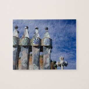 Spanien, Katalonien, Barcelona. Casa Batllo (1906) Puzzle