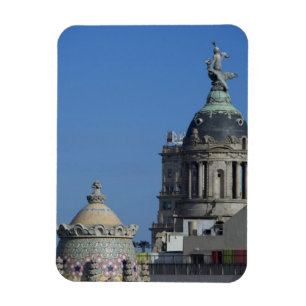 Spanien, Katalonien, Barcelona. Dach von Barcelona Magnet