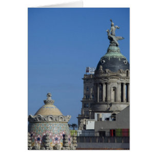 Spanien, Katalonien, Barcelona. Dachterrasse Barce