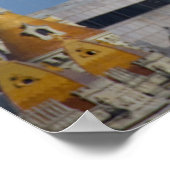 Spanien, Katalonien, Barcelona. Dachterrasse Poster (Ecke)