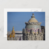 Spanien, Katalonien, Barcelona. Dachterrasse Postkarte (Vorne/Hinten)