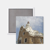 Spanien, Katalonien, Barcelona. Park Guell, Magnet (Vorderseite/Rückseite)