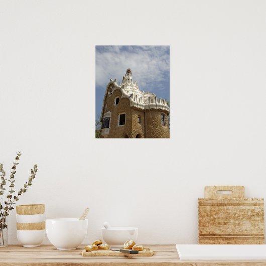 Spanien, Katalonien, Barcelona. Park Guell, Poster (Küche)