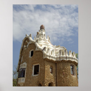 Spanien, Katalonien, Barcelona. Park Guell, Poster