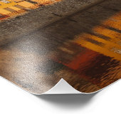 Spanien. Katalonien. Gerona. Häuser auf dem Onyar Fotodruck (Ecke)