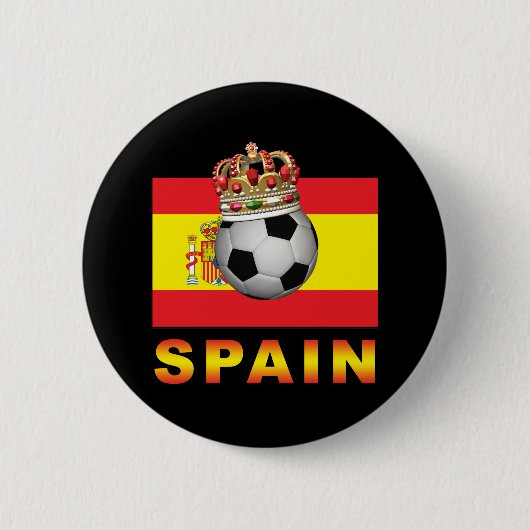 Spanien-König Of Football Button (Vorderseite)