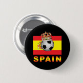 Spanien-König Of Football Button (Vorne & Hinten)
