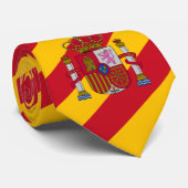 Spanien Krawatte, Mode Spanisches Flaggengeschäft Krawatte (Gerollt)