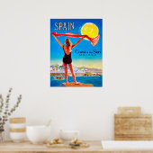 Spanien, Küste der Sonne Malaga Poster (Küche)